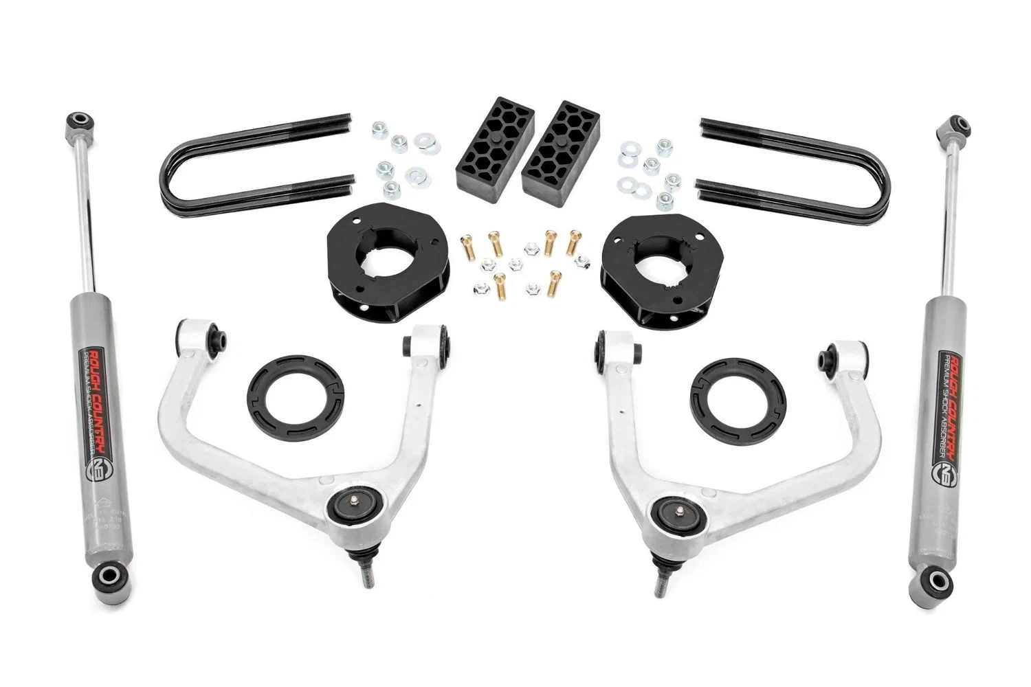 Rough Country 3.5 Inch Lift Kit - Chevy Silverado 1500 2WD_4WD (2025) - 110430